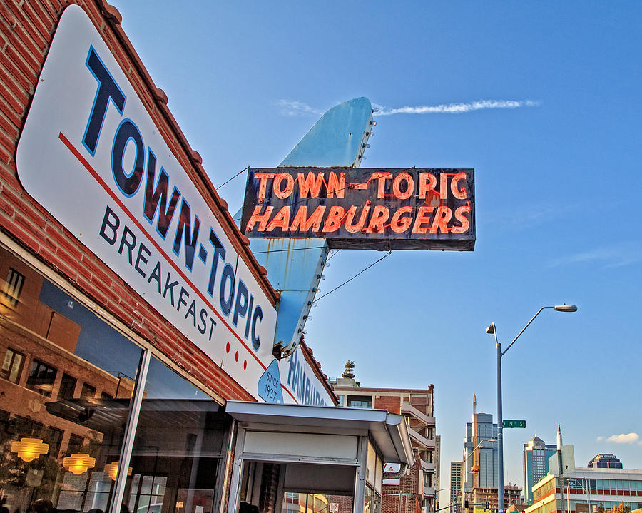 Town Topic Hamburgers Sign Photograph by Kevin Anderson