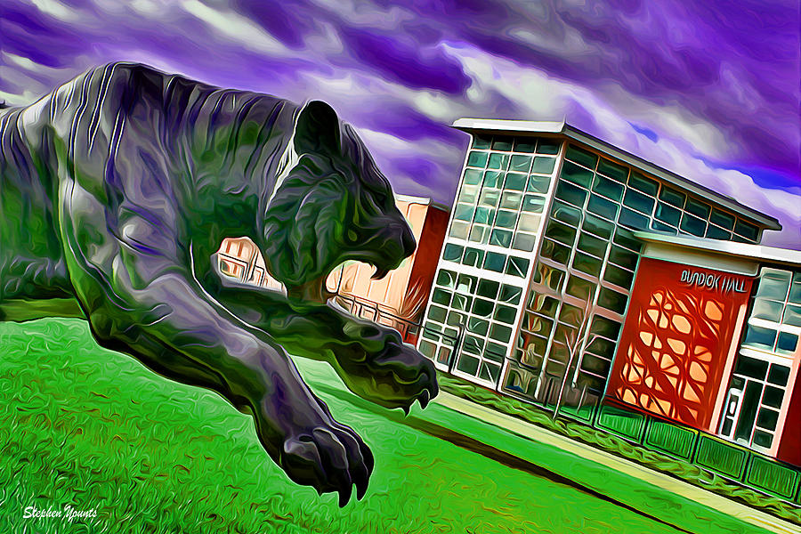 Towson Tigers Digital Art by Stephen Younts