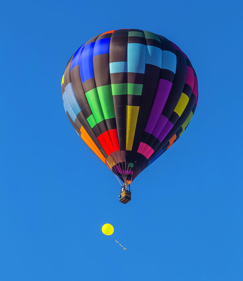 Toy Balloon And Hot Air Balloon Photograph by Garry Gay