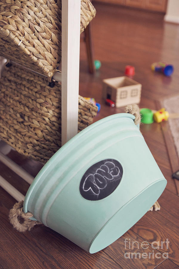 Toy bucket Photograph by Cindy Garber Iverson