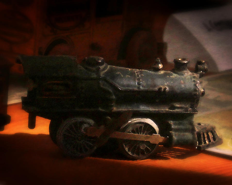 Toy Locomotive Photograph by Timothy Bulone