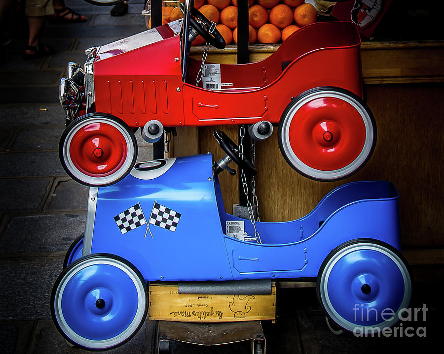 Toy Photograph - Toy Racers by Perry Webster