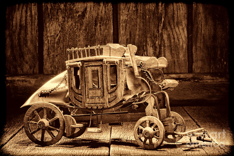 Toy Stagecoach  Photograph by American West Legend By Olivier Le Queinec