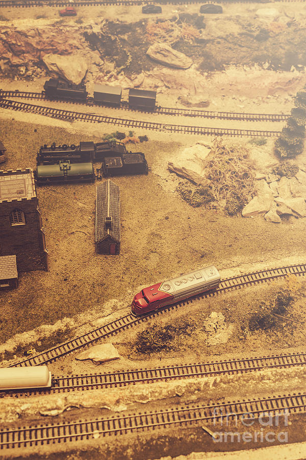 Toy train set Photograph by Jorgo Photography