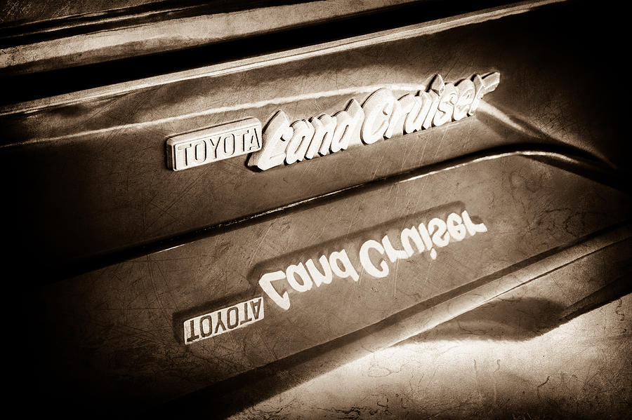 Toyota Land Cruiser Emblem  -0584s Photograph by Jill Reger
