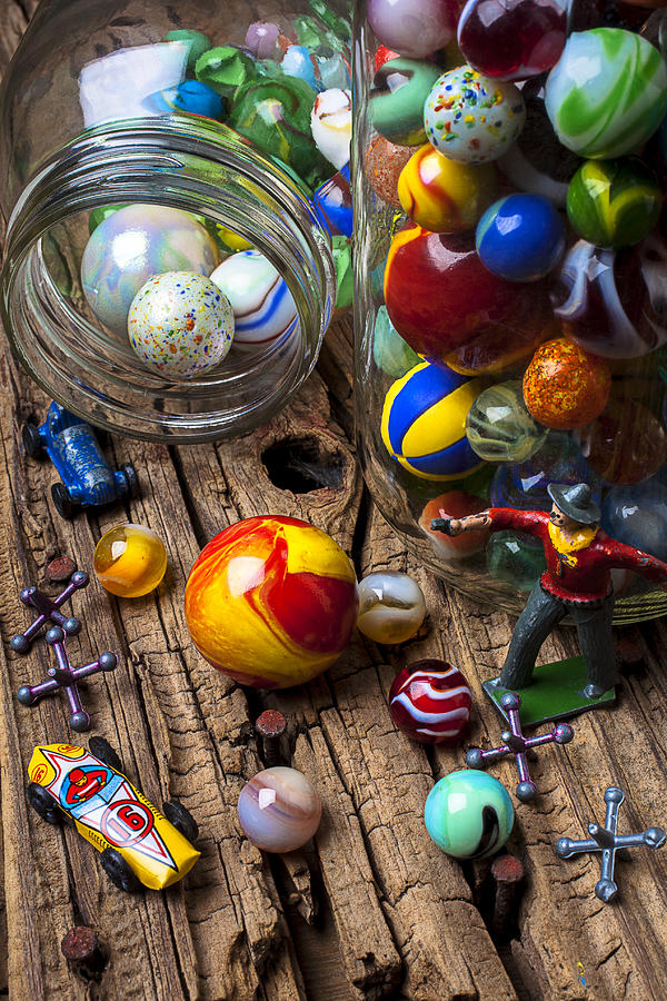 Jar of buttons and spools of thread Photograph by Garry Gay - Pixels