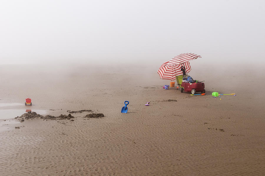 Beach Photograph - Toys in the Fog by Robert Potts