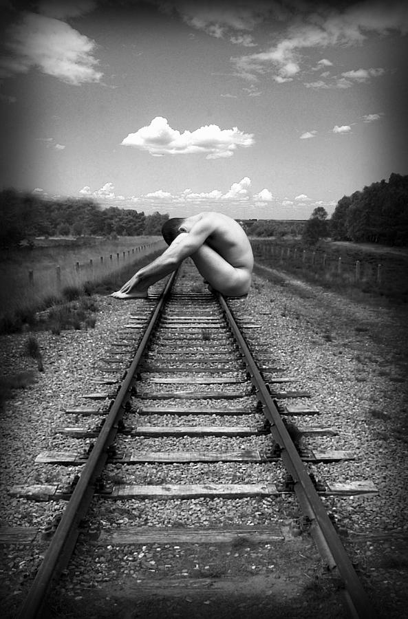 Nude Photograph - Tracks by Chance Manart