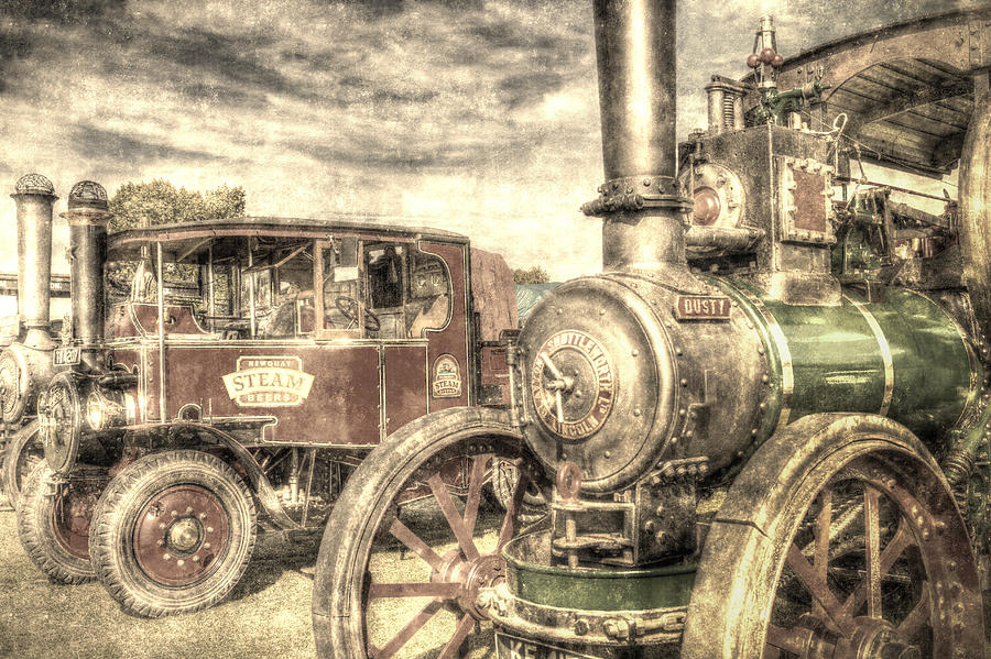 Traction Engine and Steam Lorry Vintage Photograph by David Pyatt