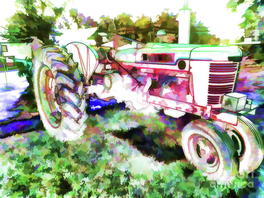 Tractor 2 Painting by Jeelan Clark