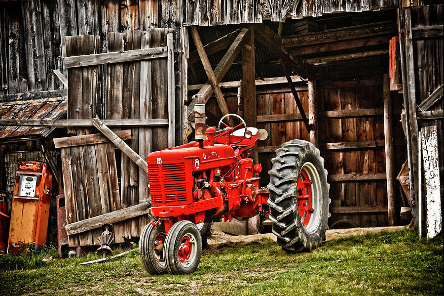 Barn Photograph - Tractor and Barn by Patsy Zedar