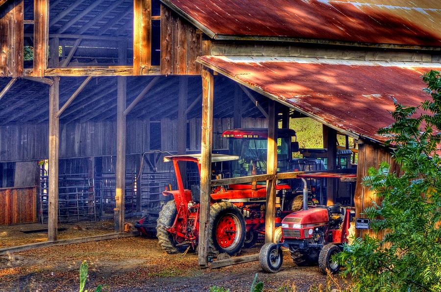 Tractor Barn Photograph by Randy Wehner