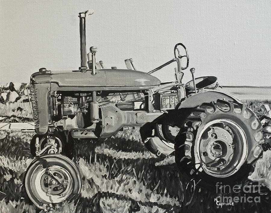 Tractor Painting by Mary Capriole