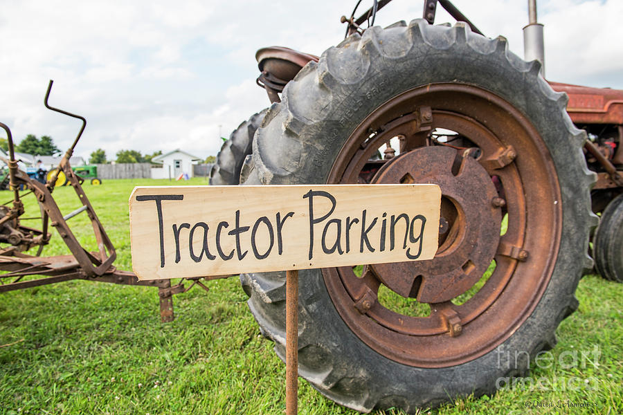 Tractor Parking Photograph by David Arment
