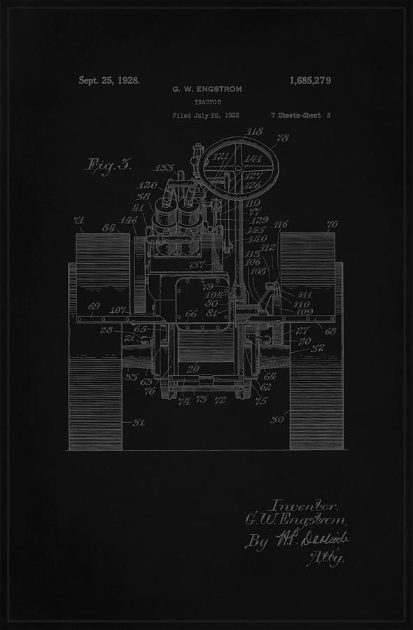 Leonardo Da Vinci Mixed Media - Tractor Patent Drawing 4i by Brian Reaves