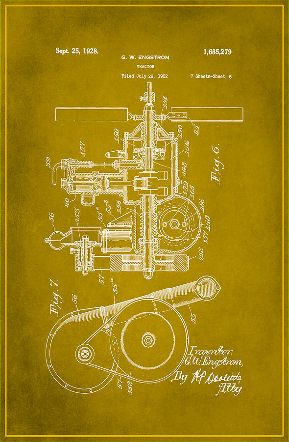 Leonardo Da Vinci Mixed Media - Tractor Patent Drawing 6d by Brian Reaves
