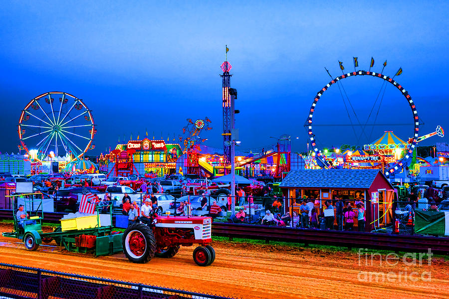 Tractor Pull At the County Fair Photograph by Olivier Le Queinec