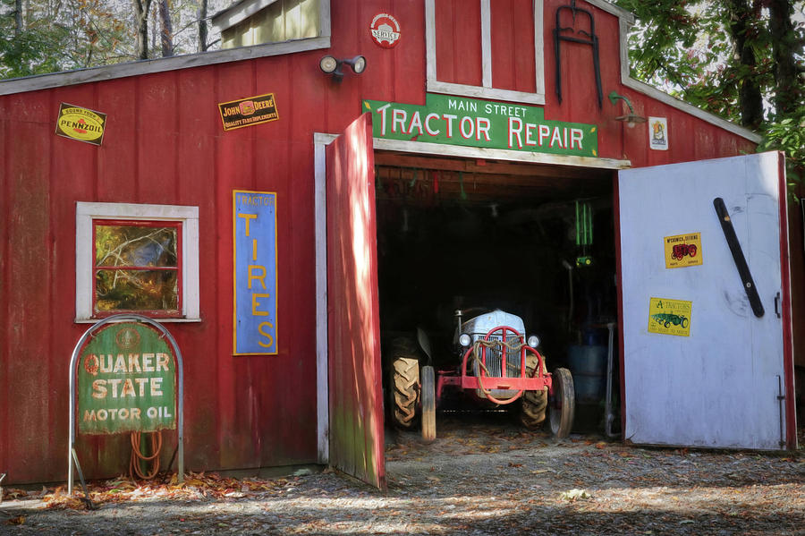 Tractor Repair Shop Photograph by Lori Deiter