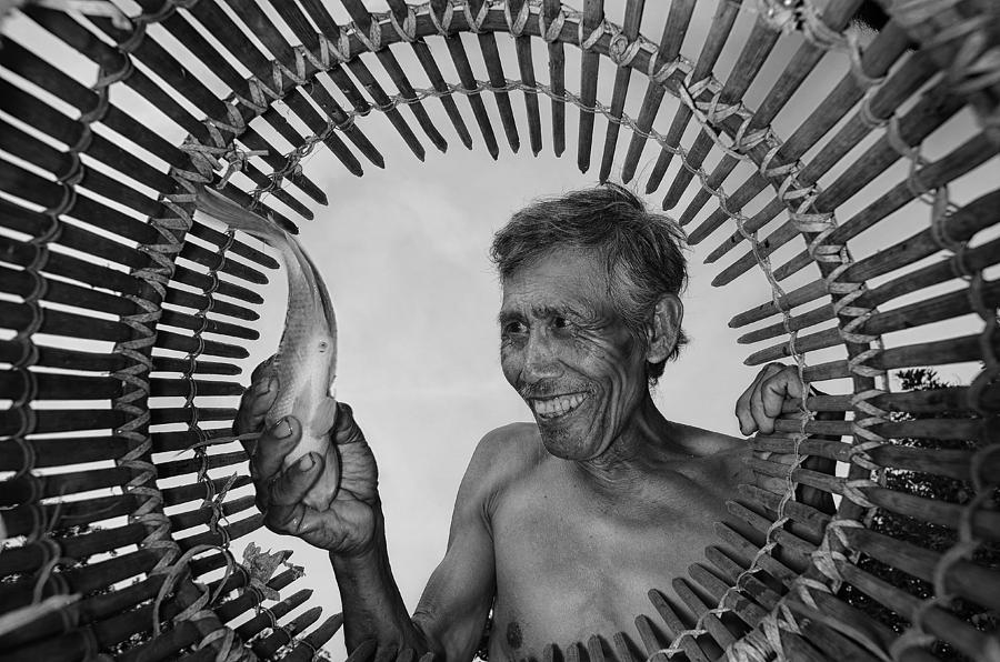Fish Photograph - Traditional Fisherman by Girdan Nasution