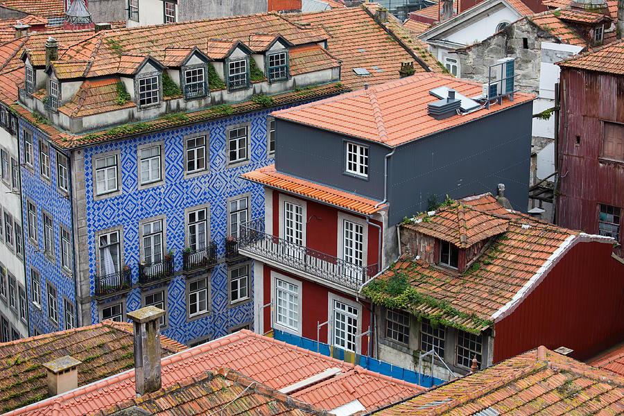 Traditional Portuguese Houses in Porto Photograph by Artur Bogacki
