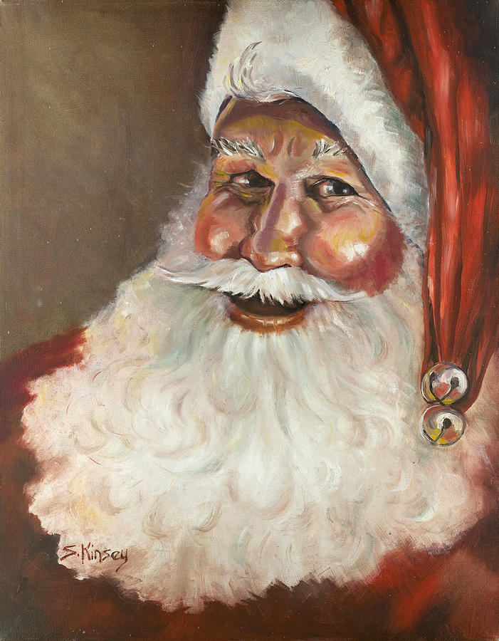 Santa Claus Painting - Traditional Santa by Sheila Kinsey