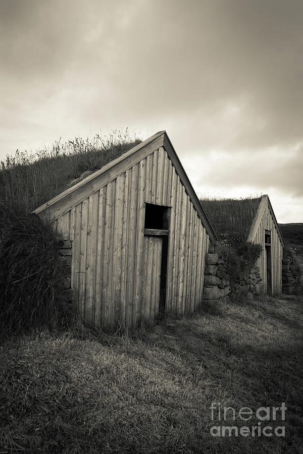 Traditional Turf or Sod Barns Iceland Photograph by Edward Fielding