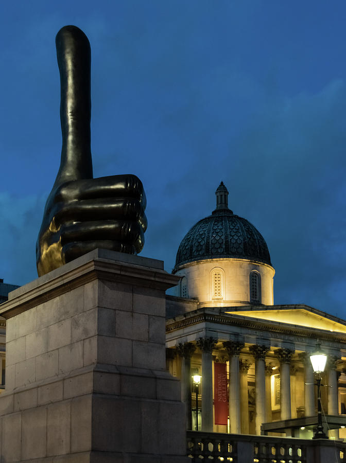 London Photograph - Trafalgar Square Fourth Plinth by Steven Richman