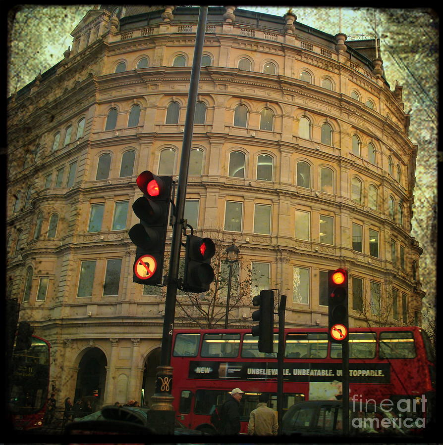 London Photograph - Trafalgar Square by Sonia Stewart