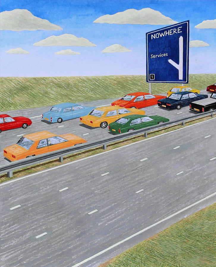 Traffic Painting By Adrian Jones Fine Art America