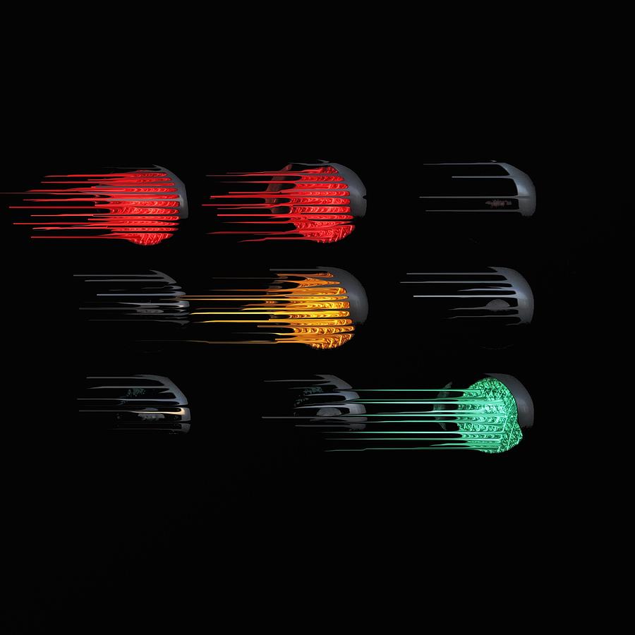 Lamp Photograph - Traffic lights by Frances Lewis