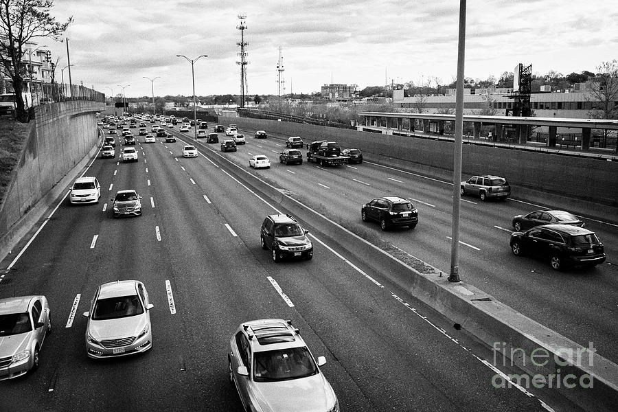 traffic on I-93 savin hill dorchester Boston USA Photograph by Joe Fox ...