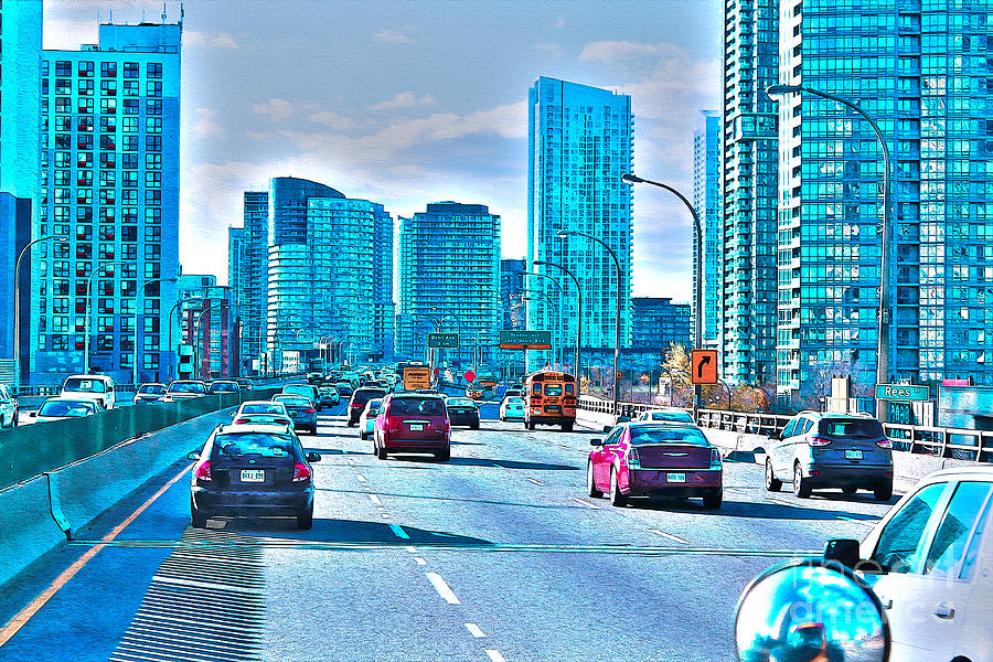 Traffic on The Gardiner Expressway Photograph by Nina Silver