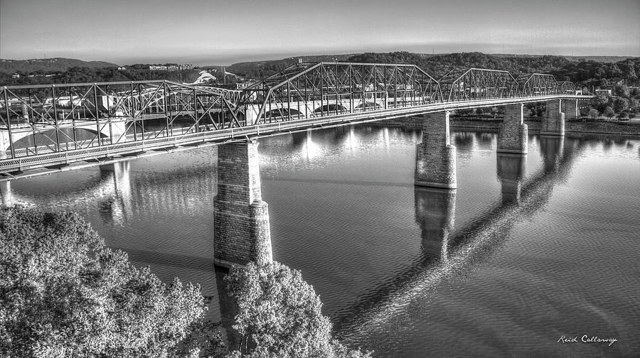 Traffic Reflections The Bridges of Chattanooga Tennessee Art Photograph by Reid Callaway