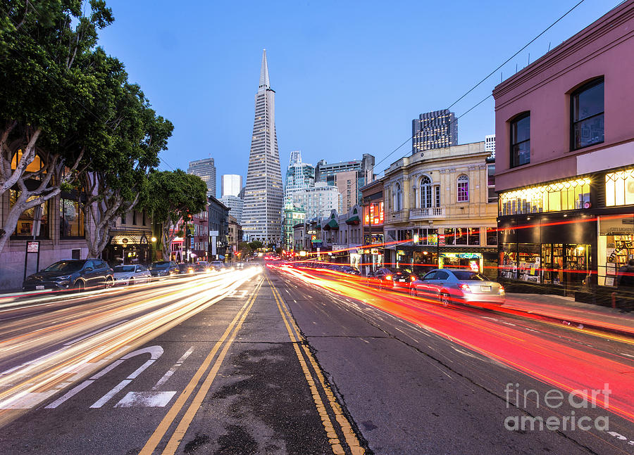 Traffic rush in San Francisco Photograph by Didier Marti
