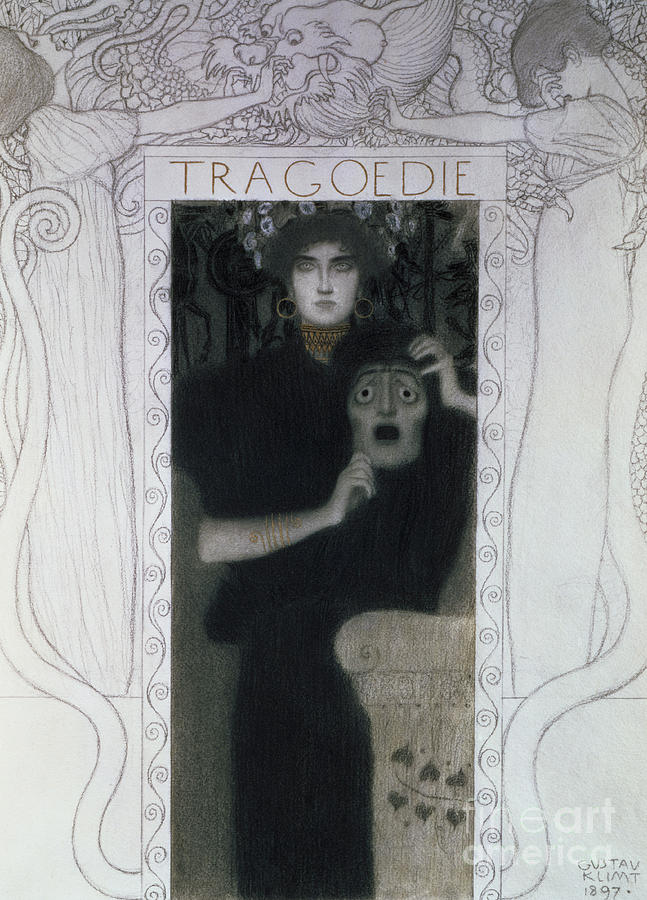 Tragedy, 1897  Drawing by Gustav Klimt