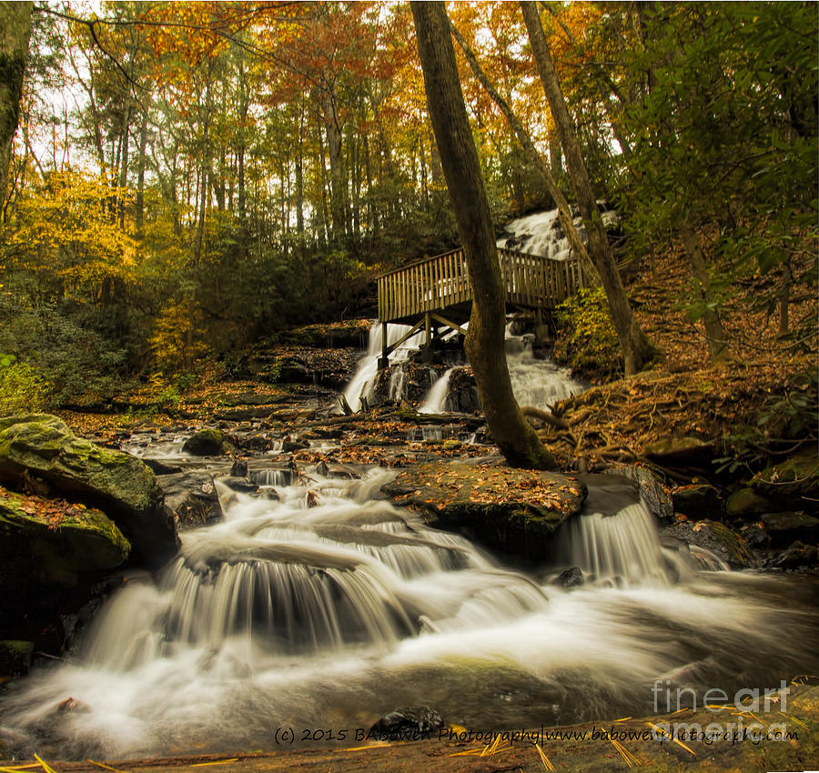 Fall Photograph - Trahlyta Falls by Barbara Bowen