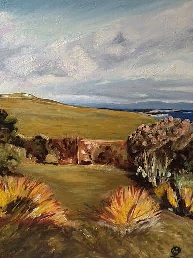 Traigh Bhan, Iona Painting by Therese Legere