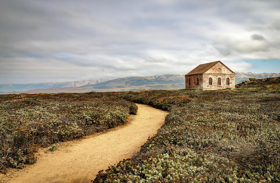 Trail and Shed - San Simeon, California Photograph by R Scott Duncan