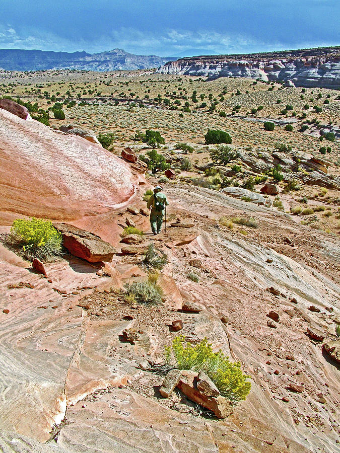 Trail from Birthday Arch off Highway 89 North, Utah Photograph by Ruth Hager