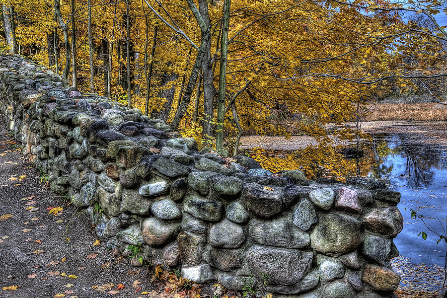 Trail Head Wall - RockyRiver Metroparks Photograph by Neil Doren