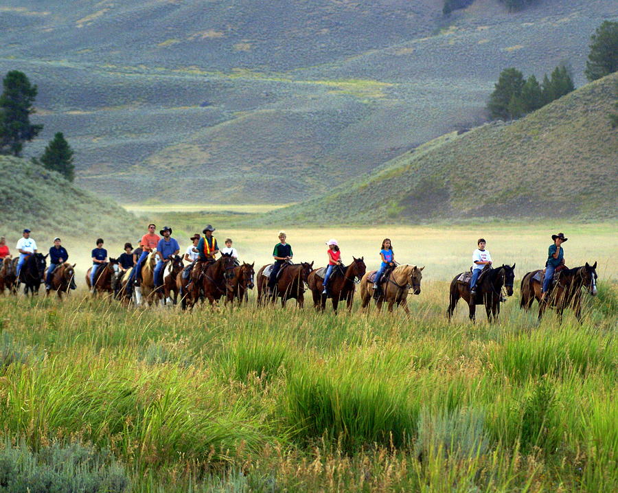 Yellowstone National Park Photograph - Trail Ride by Marty Koch