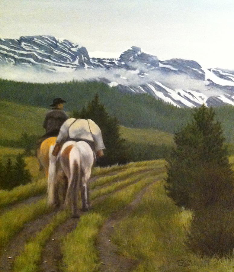 Trail Ride Painting by Tammy Taylor