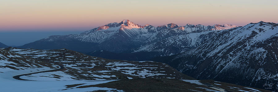 Trail Ridge Road Sunset Panorama Photograph by Aaron Spong