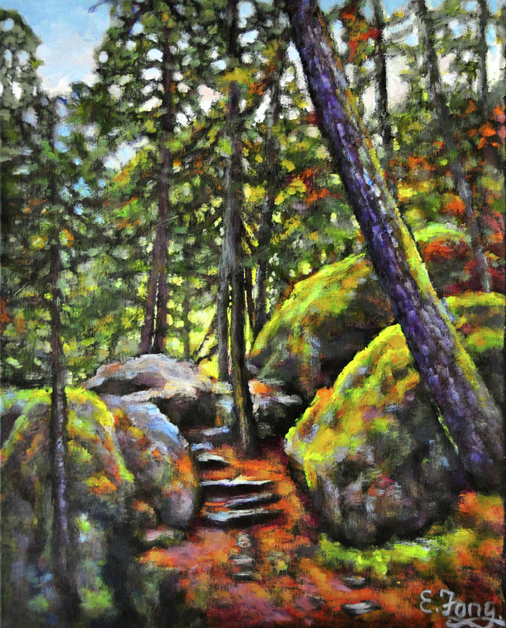 Trail to Remember 2 Painting by Eileen  Fong