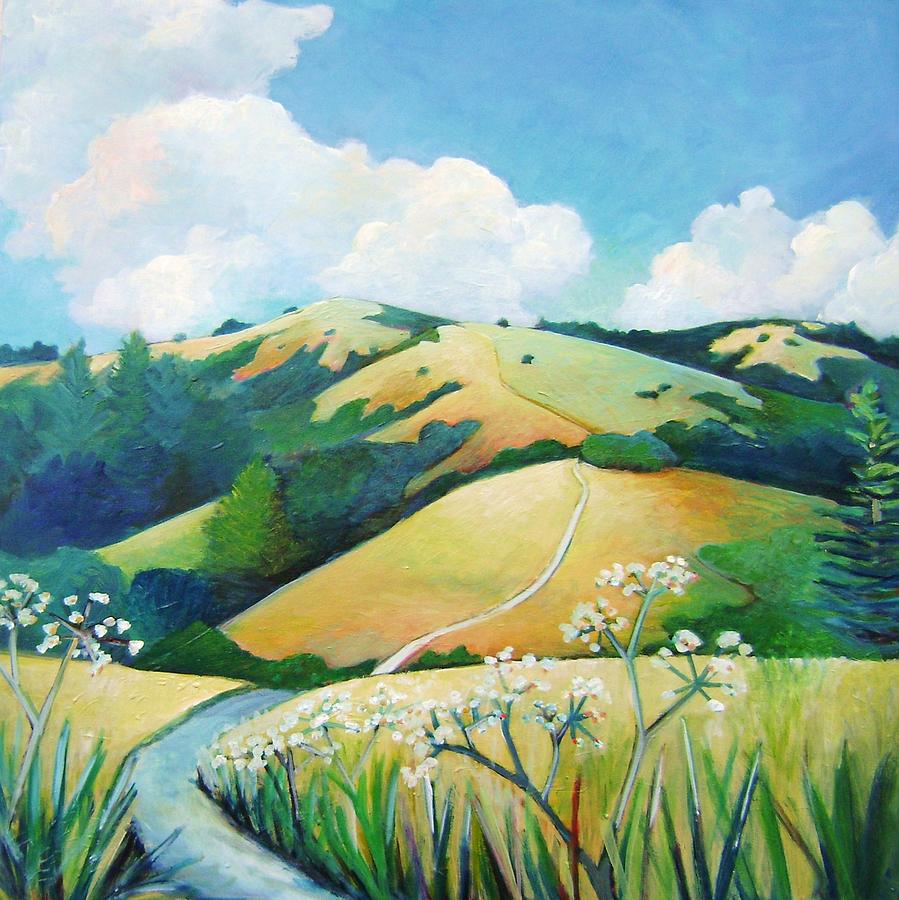 Landscape Painting - Trail to Skyline by Stephanie Maclean