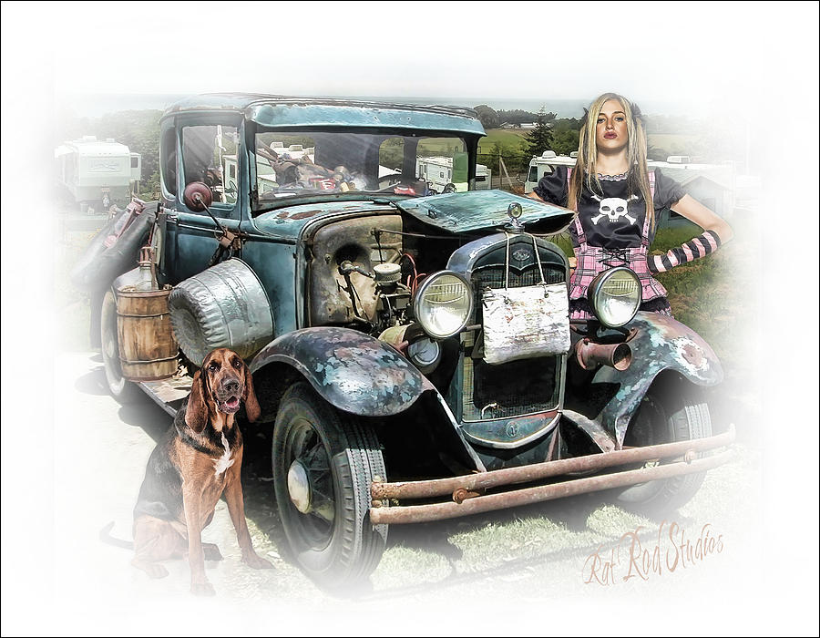 Trailer Trash Annie .... Digital Art by Rat Rod Studios - Fine Art America