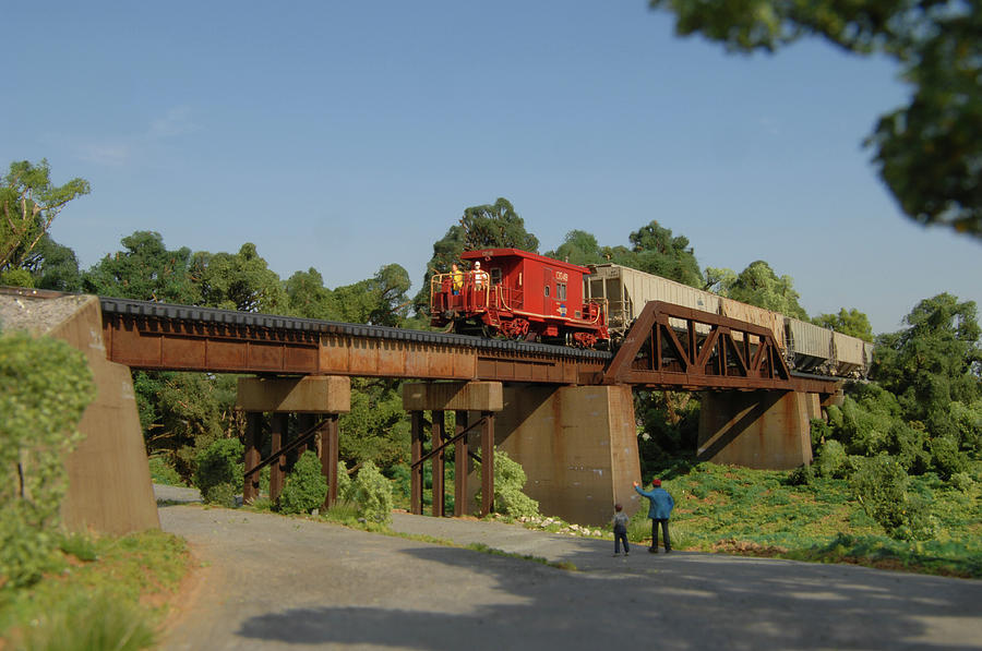 Trailing Caboose At Kimswick Mo Photograph by Ken Patterson | Fine Art ...