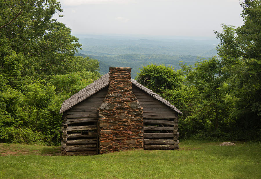 Trails Cabin at Smart View Loop on the Blue Ridge Parlway Photograph by Suzanne Gaff