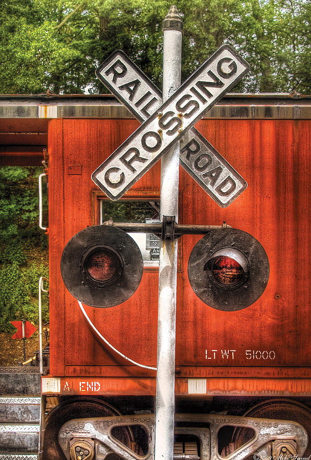 Train - Yard - Railroad Crossing Photograph by Mike Savad