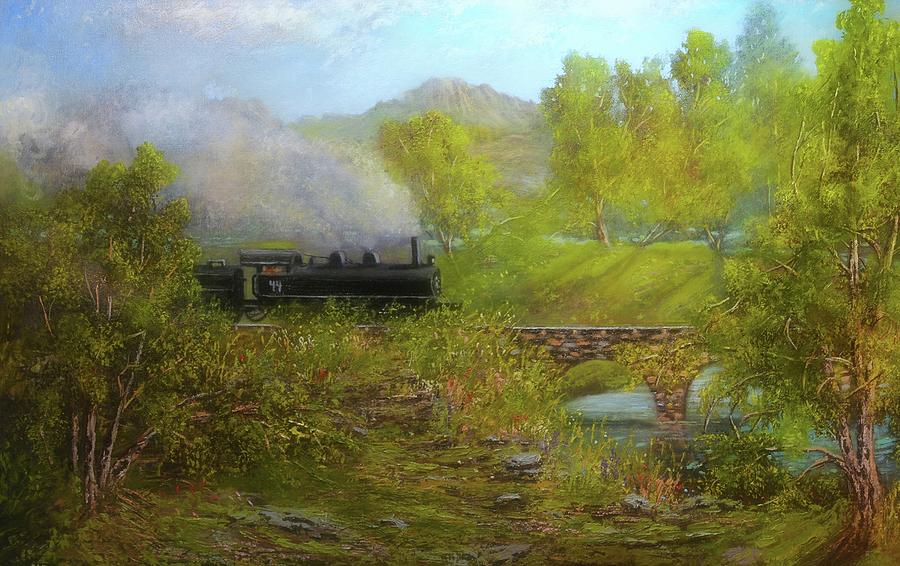 Train 44 Painting by Michael Mrozik
